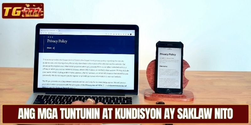 Ang Mga tuntunin at kundisyon ay saklaw nito