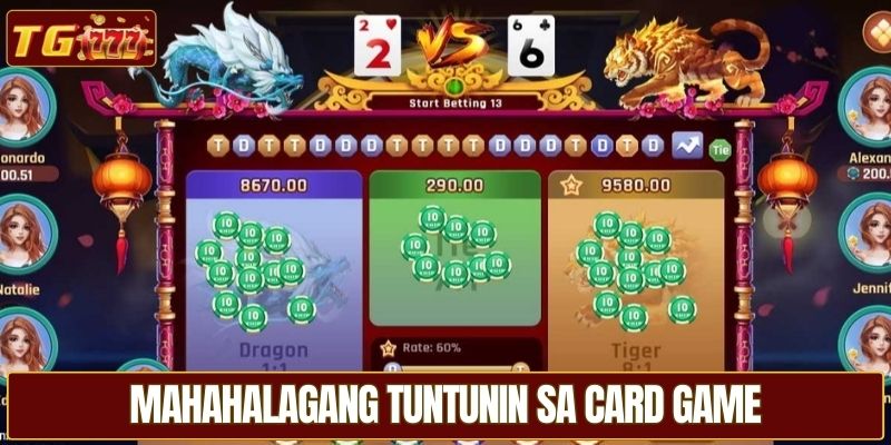 Mahahalagang tuntunin sa card game
