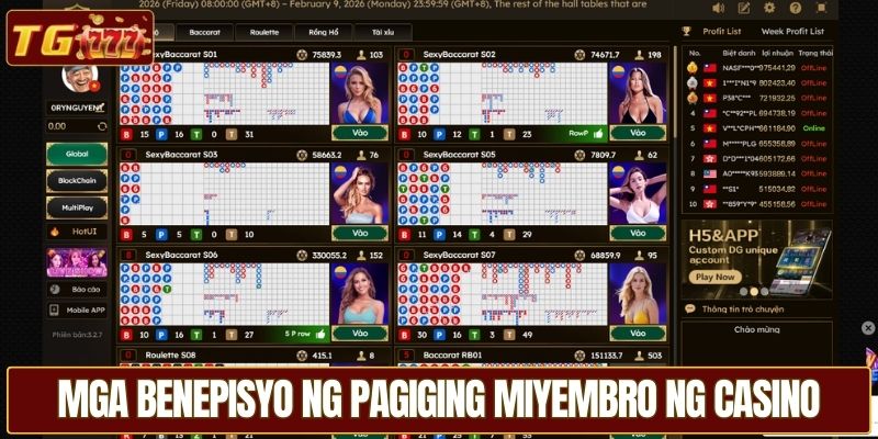 Mga Benepisyo ng Pagiging Miyembro ng Casino