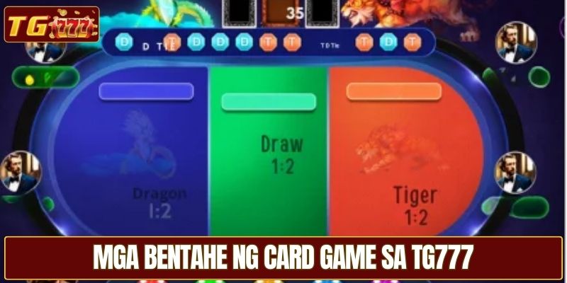 Mga bentahe ng card game sa TG777