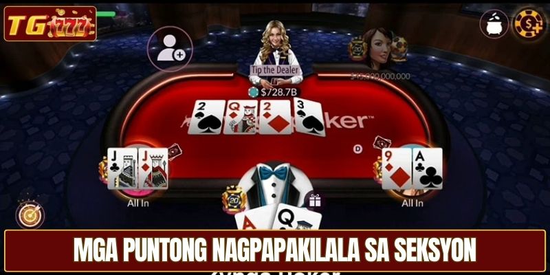 Mga puntong nagpapakilala sa seksyon