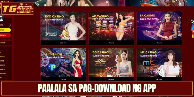 Paalala sa pag-download ng app