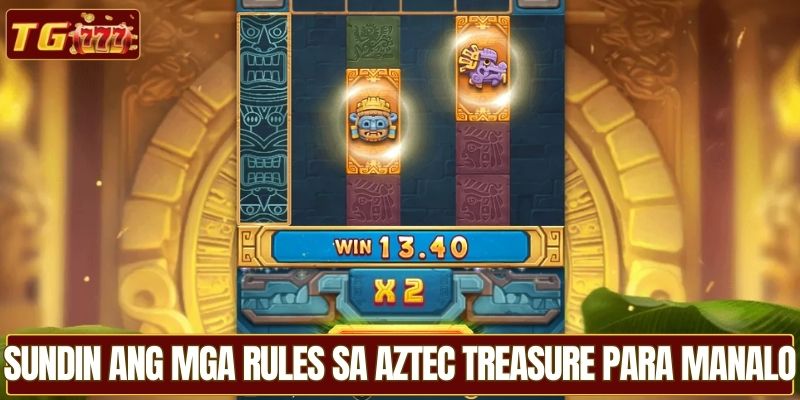 Sundin ang mga rules sa Aztec Treasure para manalo